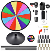 TheDisplayOutlet 24" Prize Wheel with Acrylic Sign Holder 8.5 x 11 Image
