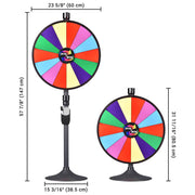 TheDisplayOutlet WinSpin 24" Prize Wheel Round Base Stand Spinning Wheel Image