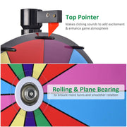 TheDisplayOutlet WinSpin Prize Wheel 36" Large Spinning Wheel Round Base Stand Image