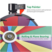 TheDisplayOutlet WinSpin Prize Wheel 36" Large Spinning Wheel Round Base Stand Image