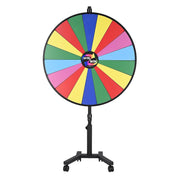 TheDisplayOutlet 48" Prize Wheel Rolling Stand Trade Show Spin Wheel, Classic Image