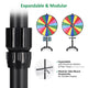 TheDisplayOutlet 48" Prize Wheel Rolling Stand Trade Show Spin Wheel Image