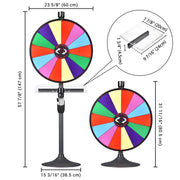 24" Prize Wheel with Acrylic Tray 8"x9.5"