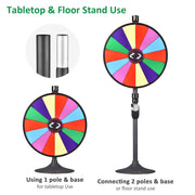 24" Prize Wheel with Acrylic Tray 8"x9.5"