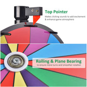 24" Prize Wheel with Acrylic Tray 8"x9.5"