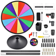 TheDisplayOutlet 24" Prize Wheel with Acrylic Tray 8"x9.5" Image