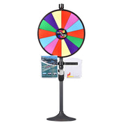 TheDisplayOutlet 24" Prize Wheel with Acrylic Sign Holder 8.5 x 11 Image