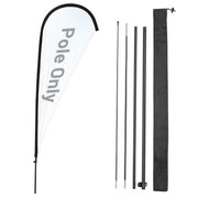 TheDisplayOutlet Teardrop Flag Pole Kit - 10-Pack, Base of Your Choice Image