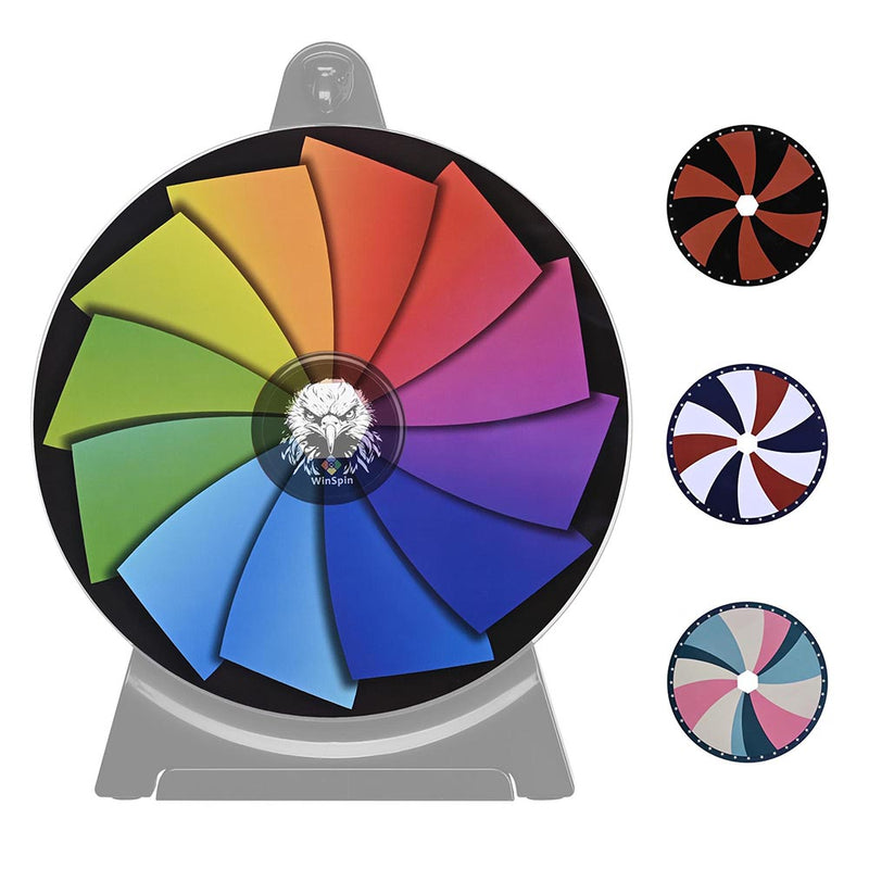 TheDisplayOutlet Custom Prize Wheel Templates(4x) for 12