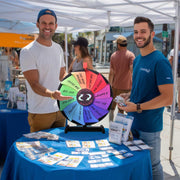 TheDisplayOutlet WinSpin Prize Wheel 18" Tabletop Dry Erase Wheel 12-Slot Image