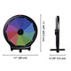 TheDisplayOutlet WinSpin 10" Prize Wheel Stand-up & Tabletop 10-Slot Image