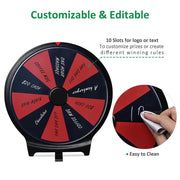 TheDisplayOutlet WinSpin 10" Prize Wheel Stand-up & Tabletop 10-Slot Image