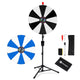 TheDisplayOutlet 24" Portable Modular Prize Wheel with Tripod Stand 12-Slot, Black & White Image