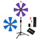 TheDisplayOutlet 24" Portable Modular Prize Wheel with Tripod Stand 12-Slot, Purple & White Image