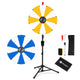 TheDisplayOutlet 24" Portable Modular Prize Wheel with Tripod Stand 12-Slot, Yellow & White Image