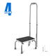 Heavy Duty Steel Step Stool with Handrail Holds 330lbs