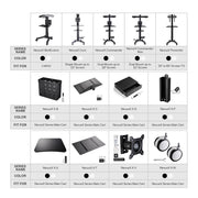 TheDisplayOutlet NexusX CPU Holder for Mobile Computer Carts Holds 44lbs Image