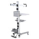 Mobile Computer Cart with Power Dual Monitor Mount
