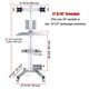 TheDisplayOutlet Mobile Computer Cart with Power Dual Monitor Mount Image
