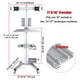 TheDisplayOutlet Dual Monitor Mobile Computer Cart for Telemedicine Image