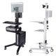 TheDisplayOutlet Rolling Mobile Workstation Computer Cart Sit Stand Image