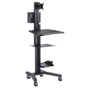 TheDisplayOutlet Mobile Computer Cart for Intraoral Scanning, Black Image