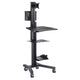 TheDisplayOutlet Mobile Computer Cart for Intraoral Scanning, Black Image