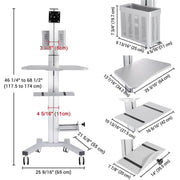 TheDisplayOutlet Mobile Computer Cart for Intraoral Scanning Image