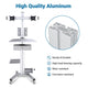 TheDisplayOutlet NexusX Mobile Computer Cart with Drawer, Dual Monitor Mount Image