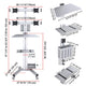 TheDisplayOutlet NexusX 2×2 Quad-Monitor Mobile Computer Cart for 10-21in Screens Image