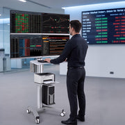 TheDisplayOutlet NexusX 2×2 Quad-Monitor Mobile Computer Cart for 10-21in Screens Image