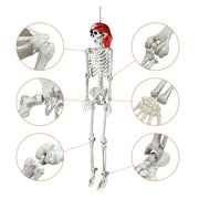 5'5" Full Body Skeleton Poseable Halloween Decoration