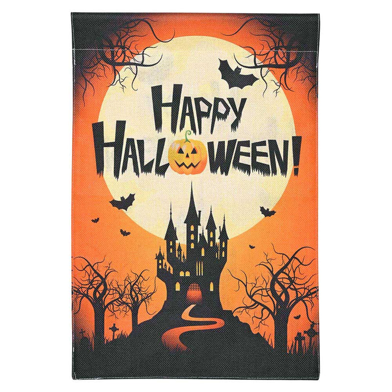 TheDisplayOutlet Smalll Halloween Flag Garden Yard Decor 12x18