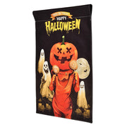 TheDisplayOutlet Smalll Halloween Flag Garden Yard Decor 12x18" Image