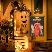 TheDisplayOutlet Smalll Halloween Flag Garden Yard Decor 12x18" Image