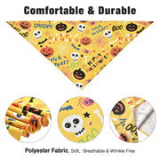 TheDisplayOutlet Large Dog Bandanas Washable Triangle Handkerchief Set of 10 Image