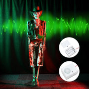 5'5" Sound Activated Light Up Skeleton Halloween Decoration