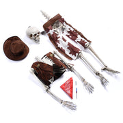 5'5" Sound Activated Light Up Skeleton Halloween Decoration