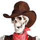 5.4ft Life Size Halloween Cowboy Skeleton Yard Display