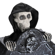 Halloween Animated Tombstone & Ground Breaker Skeleton