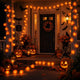 TheDisplayOutlet 10' Marigold Lights 20 LEDs Halloween Garland Day of Dead, 2ct. Image