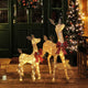 Outdoor Lighted Reindeer for Yard, 2-piece(Doe & Fawn)