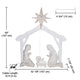 TheDisplayOutlet Large 4ft Twinkle Lighted Nativity Scene Set for Yard Christmas Image