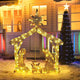 TheDisplayOutlet Large 4ft Twinkle Lighted Nativity Scene Set for Yard Christmas Image
