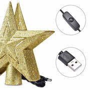 Lighted Tree Topper Projector (Star Snowflake Options)