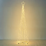 9' LED Christmas Tree Lights Solar Powered