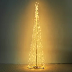 12' LED Christmas Tree Lights Solar Powered