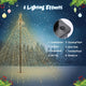 28.5ft Outdoor Twinkling Tree Lights 20'Hx26'D Warm White