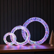 TheDisplayOutlet 3pcs Light Up Wreath Outdoor for Door Windows Image