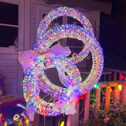 3pcs Light Up Wreath Outdoor for Door Windows
